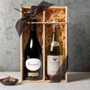Wine Duo in Wooden Case